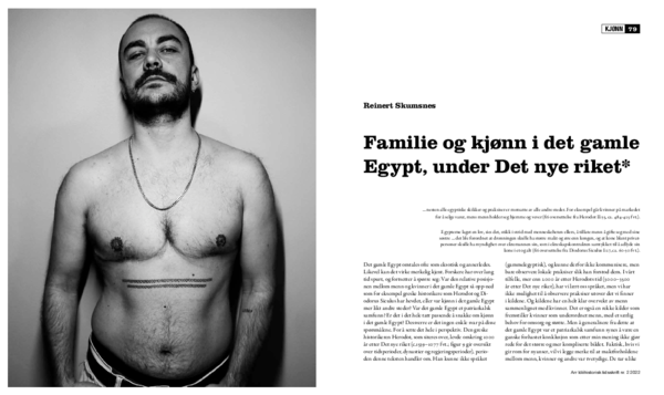 (PDF) Familie og kjønn i det gamle Egypt, under Det nye riket