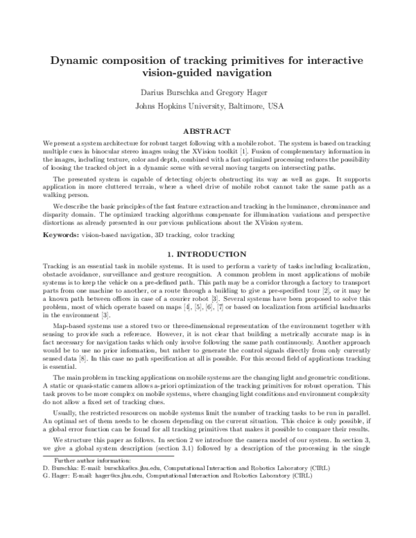 (PDF) Dynamic composition of tracking primitives for interactive vision ...