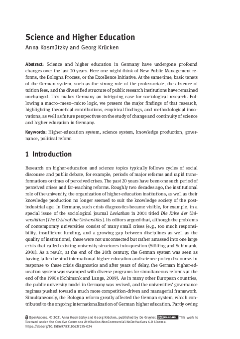 (PDF) Science and Higher Education