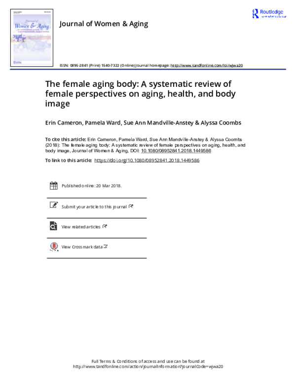(PDF) The female aging body: A systematic review of female perspectives ...