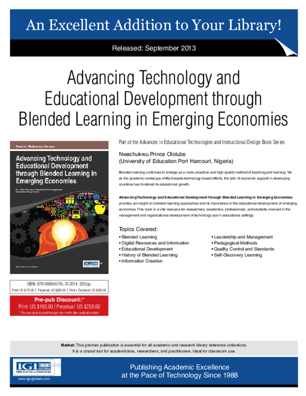 (PDF) Advancing Technology and Educational Development through Blended ...