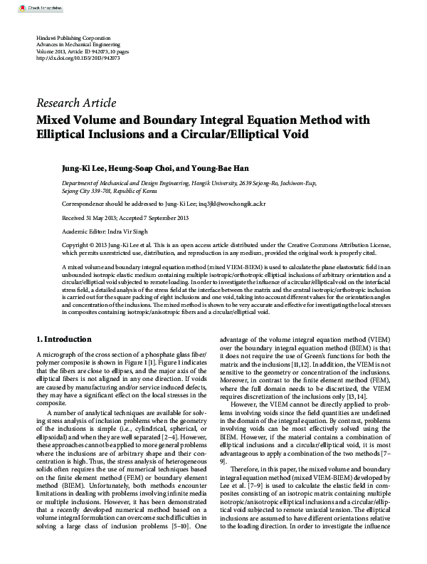 (PDF) Mixed Volume and Boundary Integral Equation Method with ...