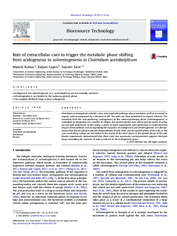 (PDF) Role of extracellular cues to trigger the metabolic phase ...