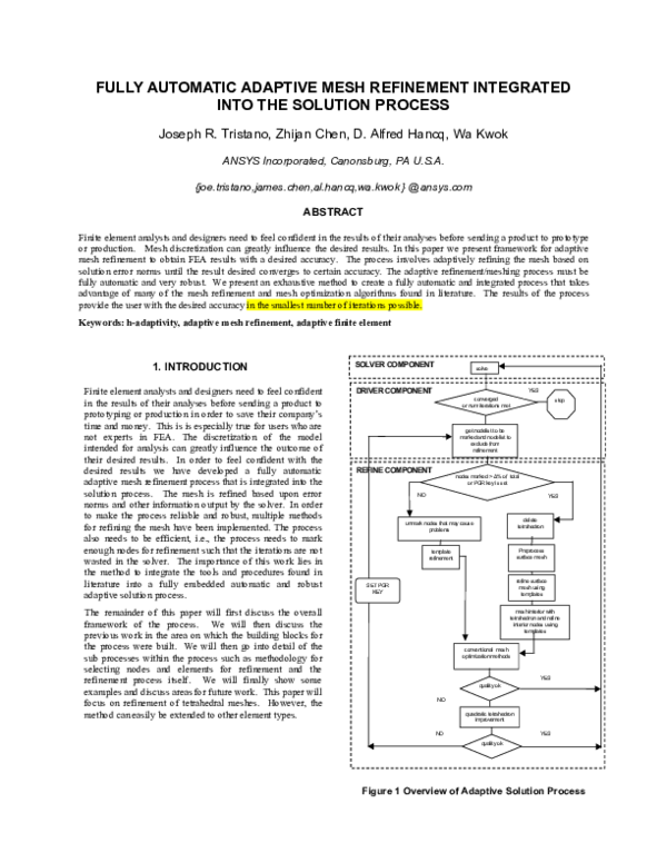 (PDF) Fully Automatic Adaptive Mesh Refinement Integrated into the ...
