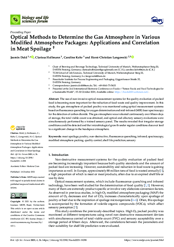(PDF) Optical Methods to Determine the Gas Atmosphere in Various ...