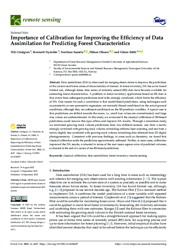 (PDF) Importance of Calibration for Improving the Efficiency of Data ...