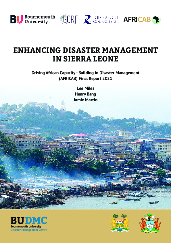 (PDF) Enhancing Disaster Management in Sierra Leone' Driving African ...
