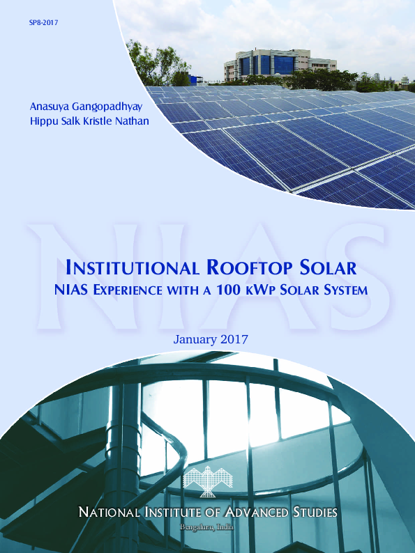 (PDF) Institutional Rooftop solar: NIAS Experience with a 100 KWP Solar ...