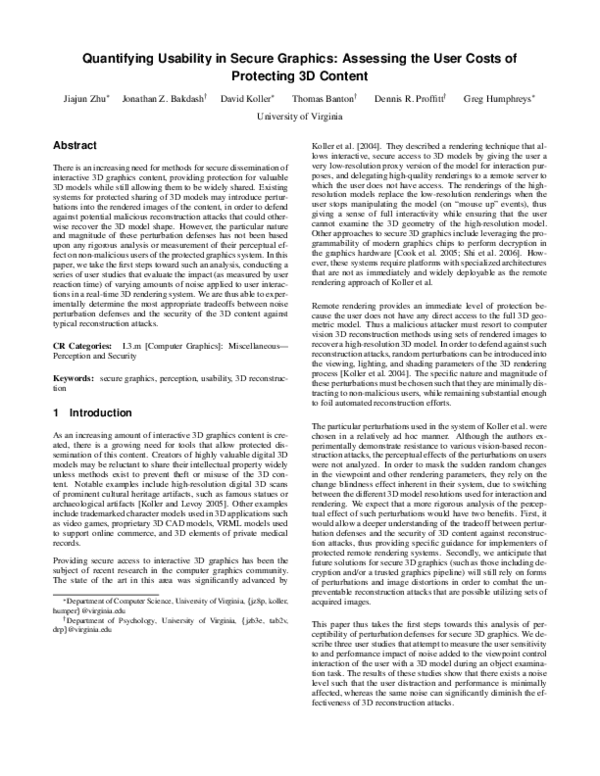 (PDF) Quantifying usability in secure graphics