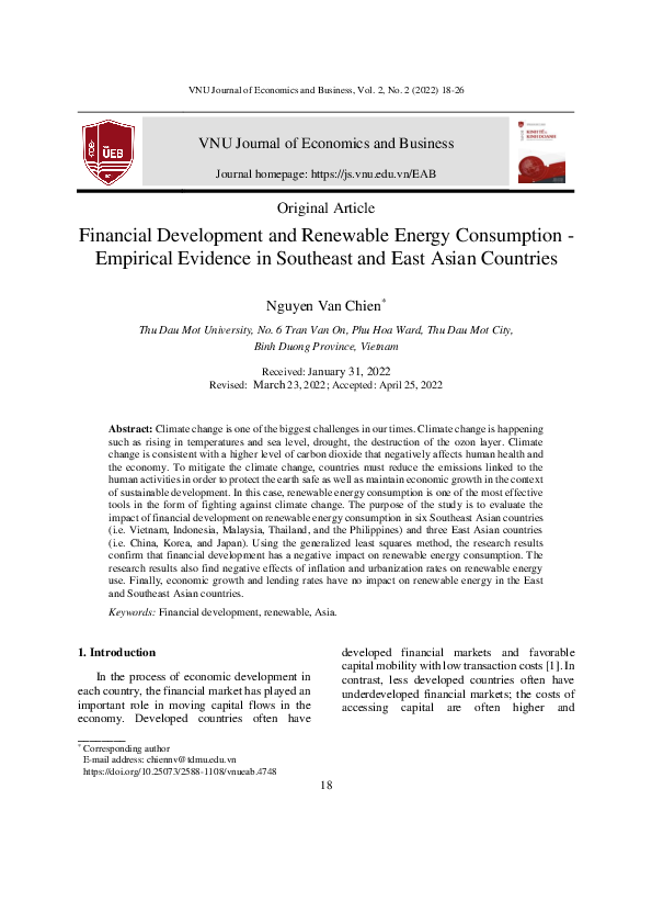 (PDF) Financial Development and Renewable Energy Consumption ...