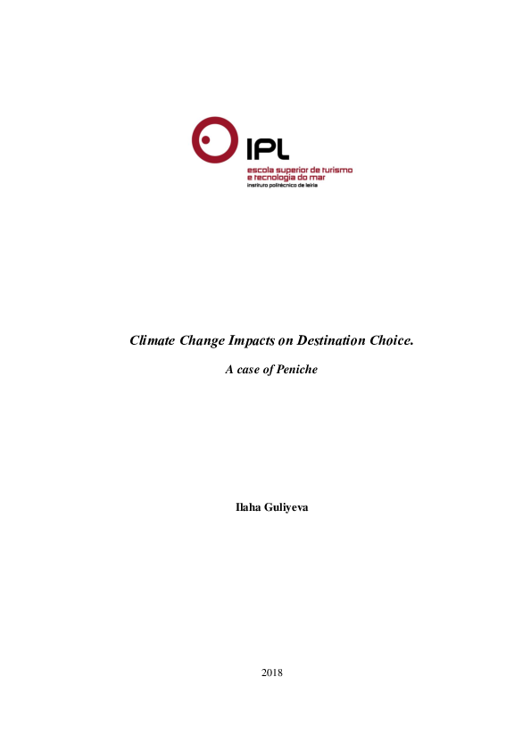 (PDF) Climate change impacts on destination choice : a case of Peniche