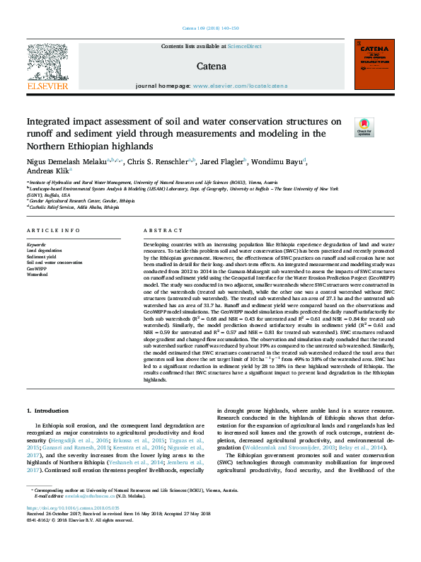 (PDF) Integrated impact assessment of soil and water conservation ...