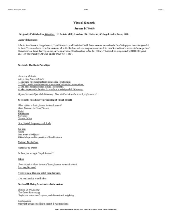 (PDF) Visual search