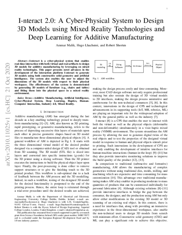 (PDF) I-nteract 2.0: A Cyber-Physical System to Design 3D Models using ...