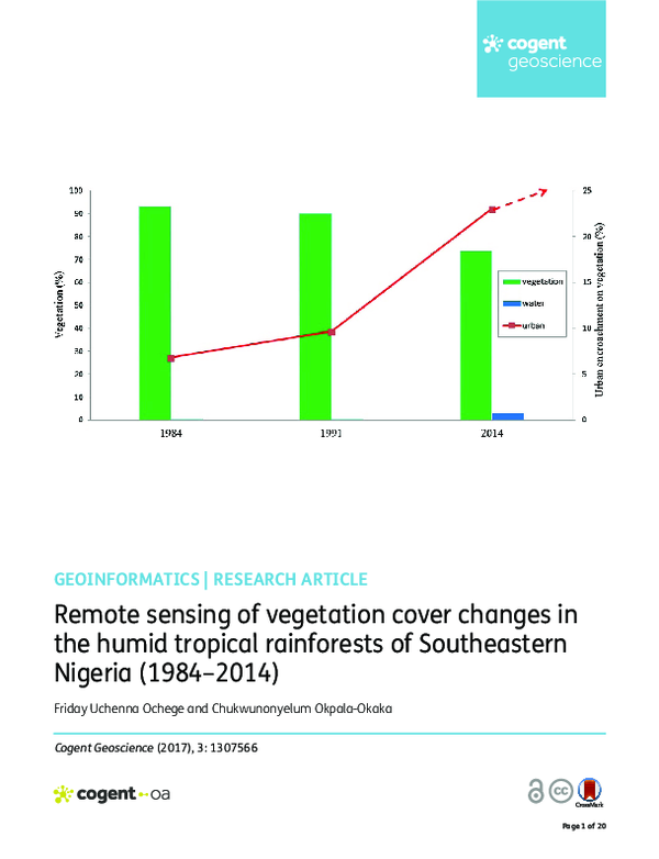 (PDF) Remote sensing of vegetation cover changes in the humid tropical ...
