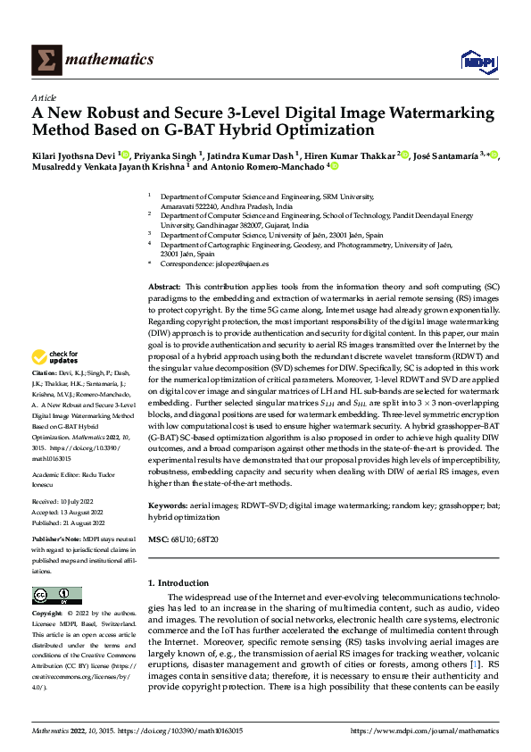 (PDF) A New Robust and Secure 3-Level Digital Image Watermarking Method ...