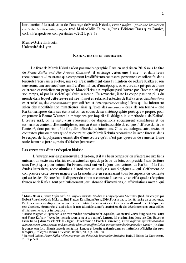 Autour de Franz Kafka - Bibliothèque