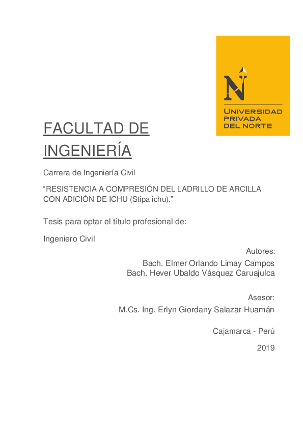 (PDF) Resistencia a compresión del ladrillo de arcilla con adición de ...
