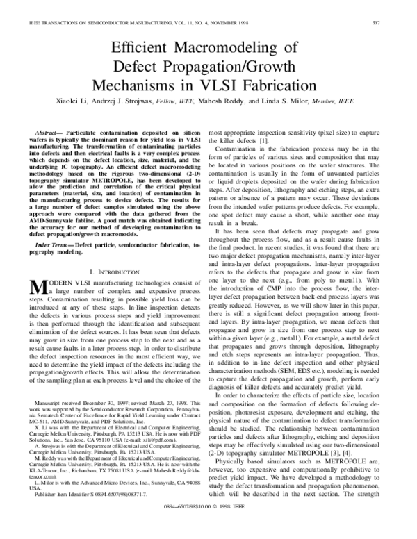 (PDF) Efficient macromodeling of defect propagation/growth mechanisms ...