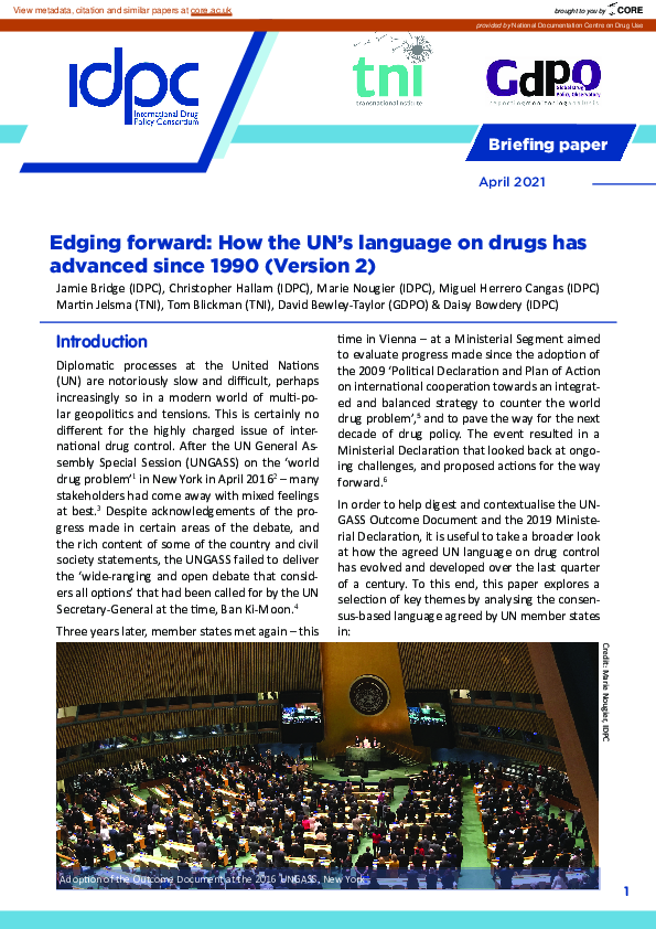 (PDF) Edging forward: how the UN’s language on drugs has advanced since ...