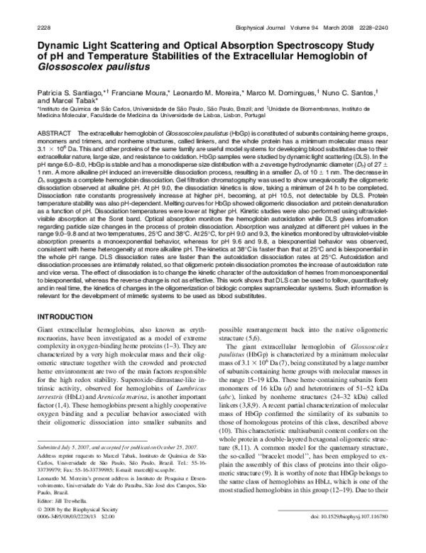 (PDF) Dynamic Light Scattering and Optical Absorption Spectroscopy ...