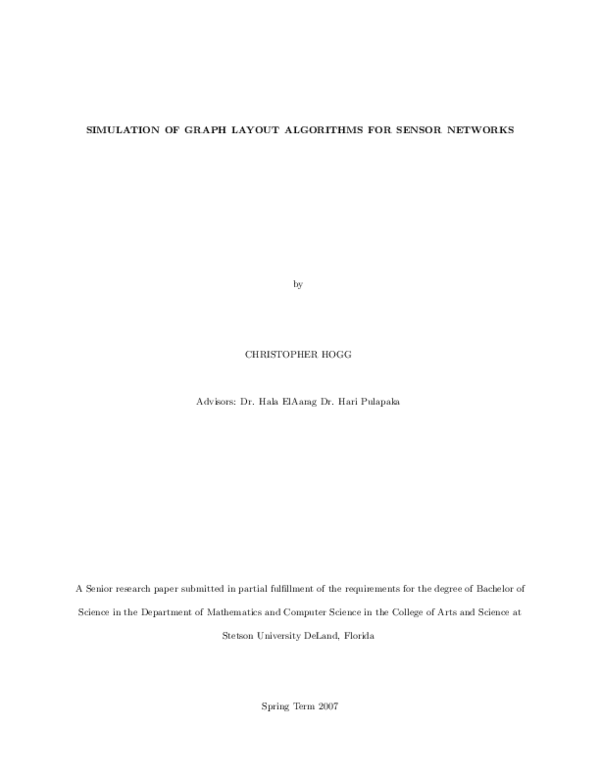 (PDF) Spring Term 2007 Contents