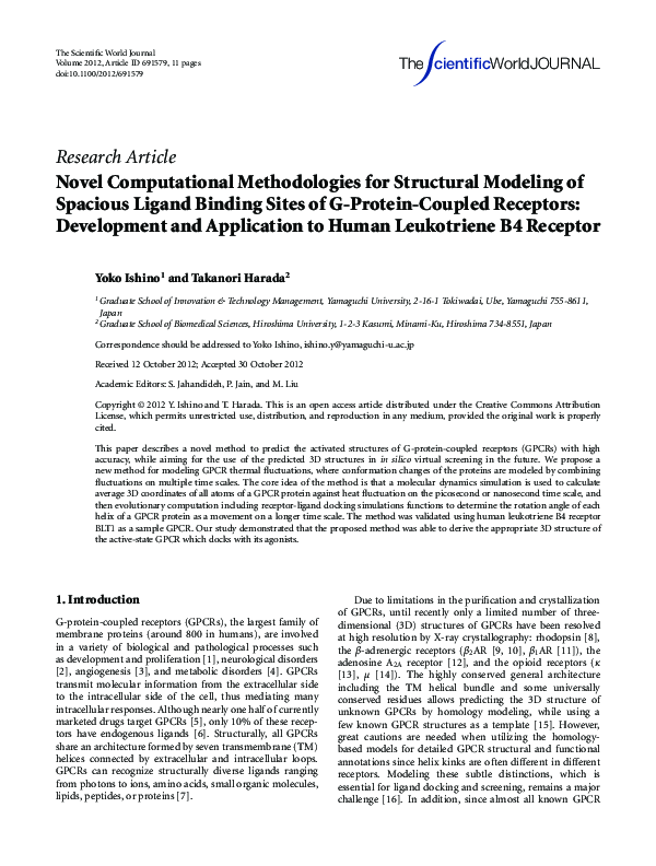(PDF) Novel computational methodologies for structural modeling of ...
