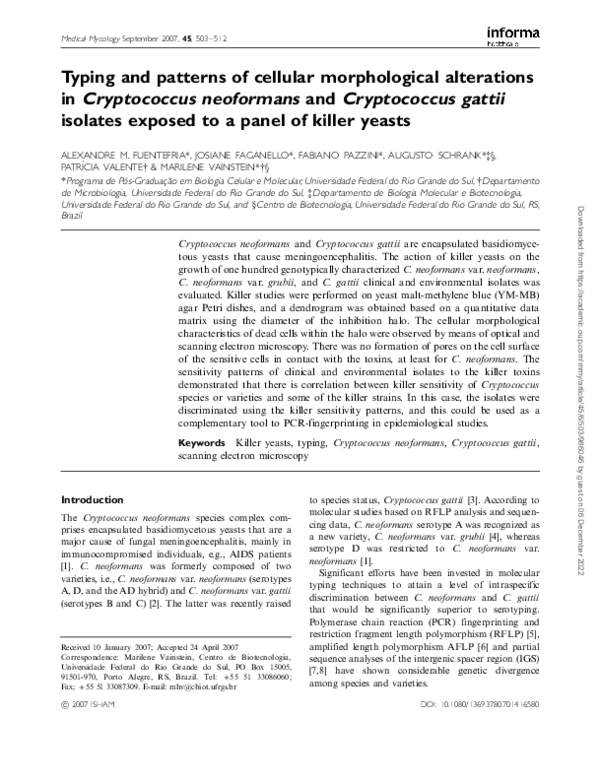 (PDF) Typing and patterns of cellular morphological alterations ...