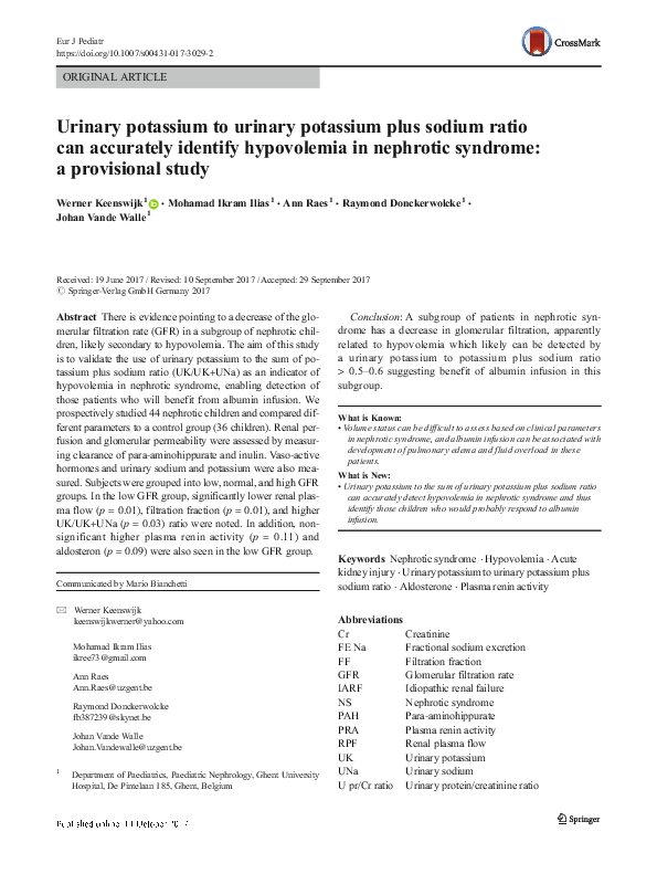 (PDF) Urinary potassium to urinary potassium plus sodium ratio can ...