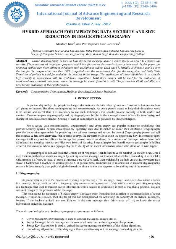 (PDF) Hybrid Approach for Improving Data Security and Size Reduction in ...