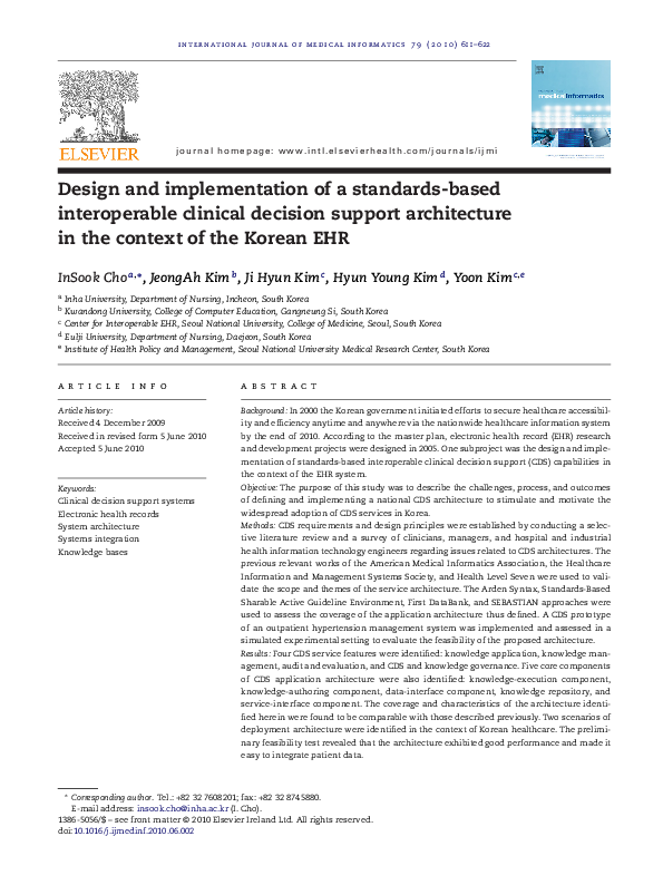 (PDF) Design and implementation of a standards-based interoperable ...