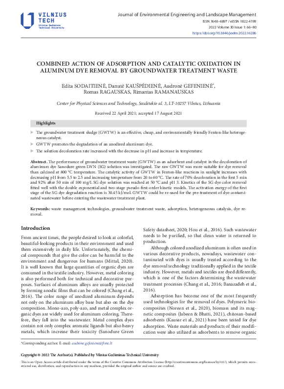 (PDF) Combined Action of Adsorption and Catalytic Oxidation in Aluminum ...