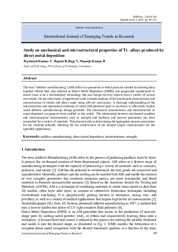 (PDF) Study on mechanical and microstructural properties of Ti– alloys ...