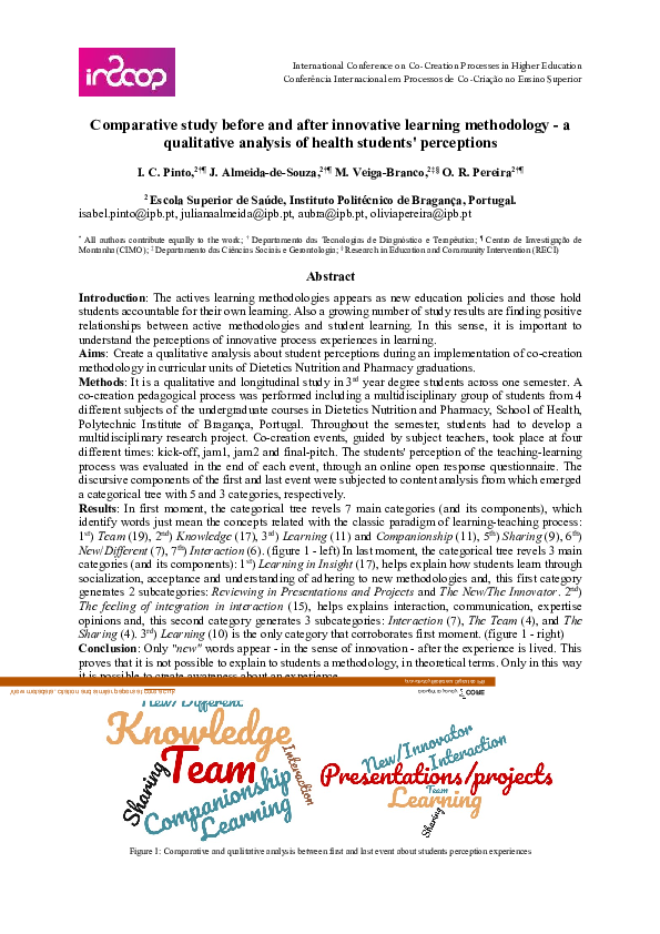 (PDF) Comparative study before and after innovative learning ...