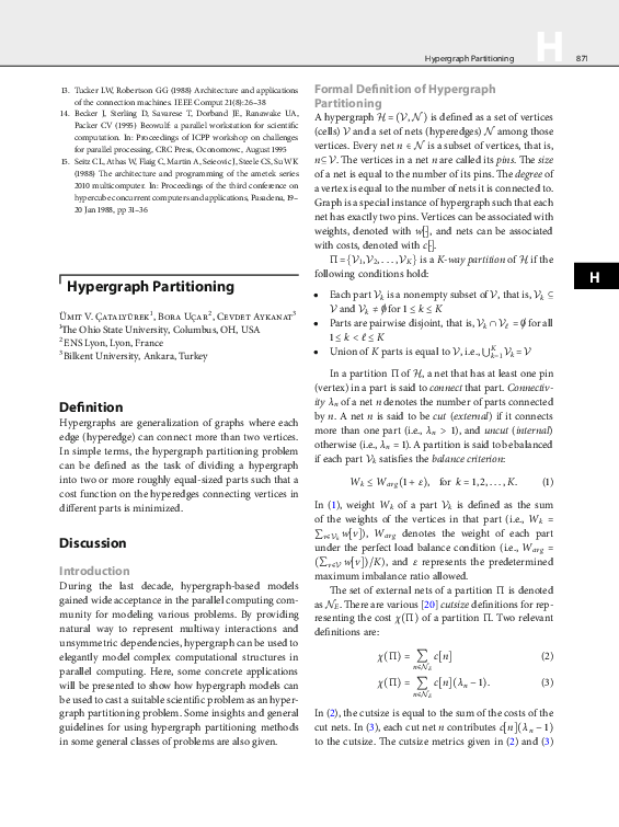 (PDF) Hypergraph Partitioning