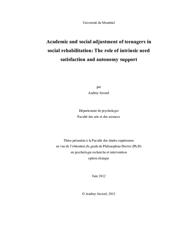 (PDF) Academic and social adjustment of teenagers in social ...