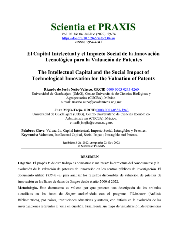(PDF) The Intellectual Capital and the Social Impact of Technological ...