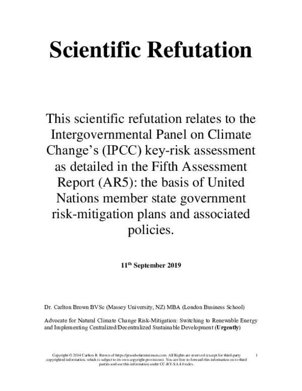 (PDF) Scientific Refutation of the IPCC's UNFCCC Article 2 Dictated ...