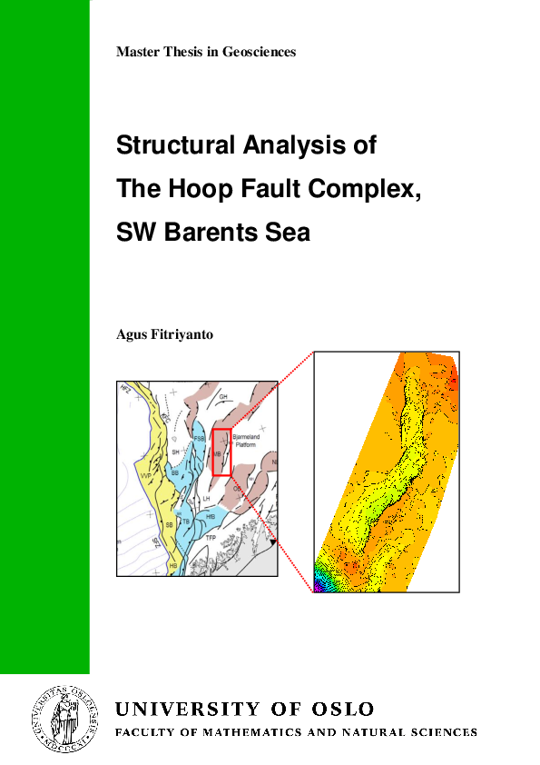 (PDF) Structural Analysis of The Hoop Fault Complex, SW Barents Sea