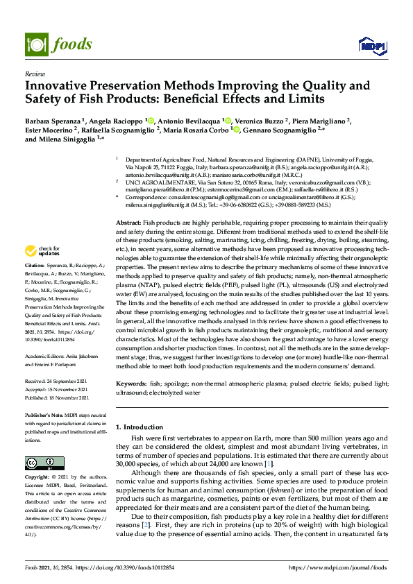 (PDF) Innovative Preservation Methods Improving the Quality and Safety ...