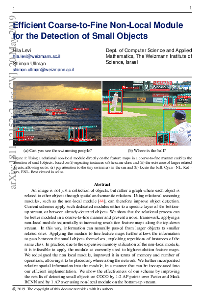 (PDF) Efficient Coarse-to-Fine Non-Local Module for the Detection of ...