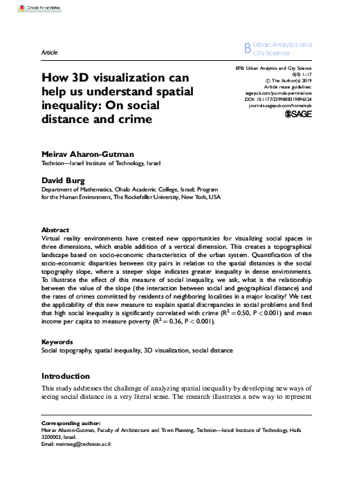 (PDF) How 3D visualization can help us understand spatial inequality ...