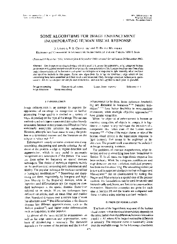 (PDF) Some algorithms for image enhancement incorporating human visual ...