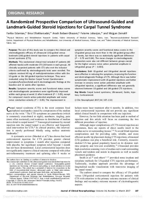 (PDF) A Randomized Prospective Comparison of UltrasoundGuided and