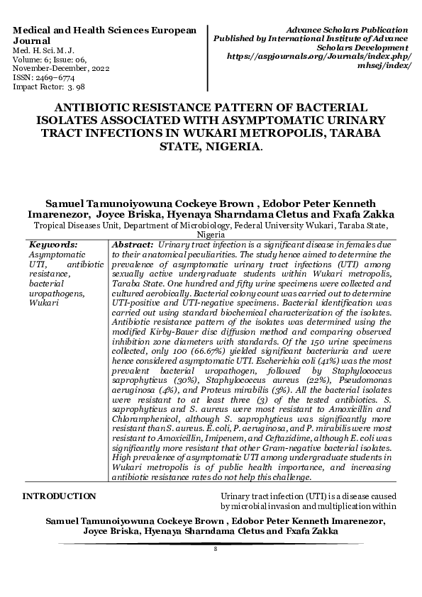 (PDF) Medical and Health Sciences European Journal