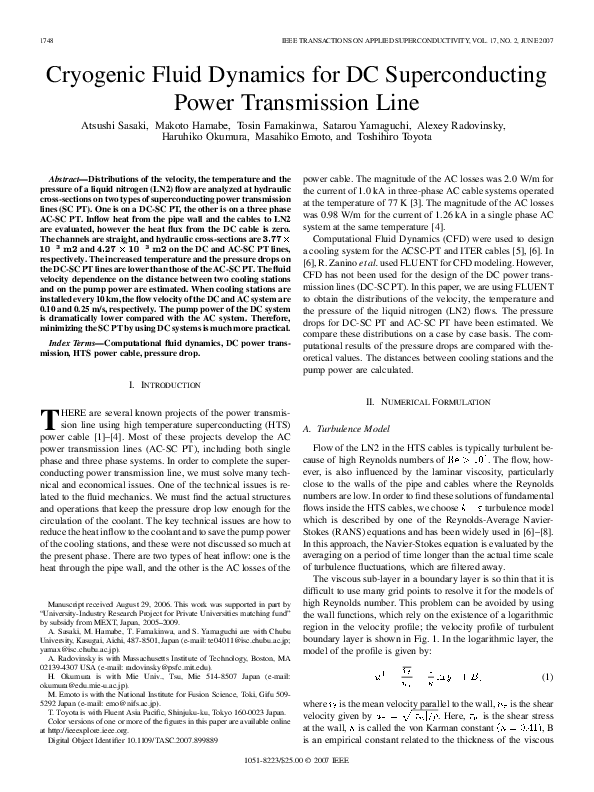 (PDF) Cryogenic Fluid Dynamics for DC Superconducting Power ...