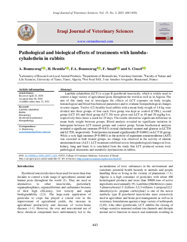 (PDF) Pathological and biological effects of treatments with lambda ...
