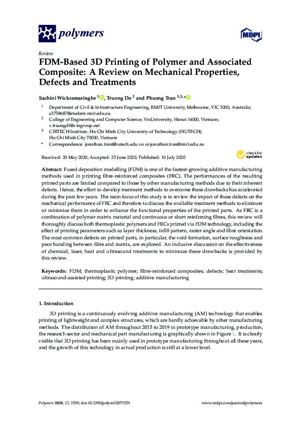 (PDF) FDM-Based 3D Printing of Polymer and Associated Composite: A ...