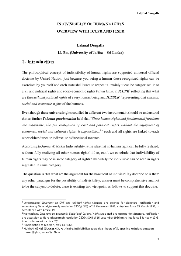 (PDF) Human Rights Law