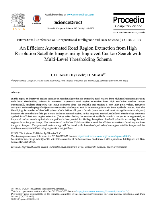 (PDF) An Efficient Automated Road Region Extraction from High ...